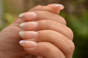 Glitter Accent Nails